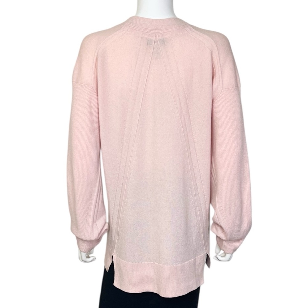 rag & bone Ace Cashmere V-Neck Sweater in Pink - sz M - Picture 8 of 13